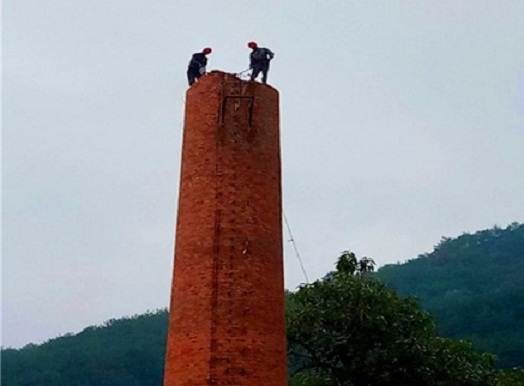 拉薩常寧煙囪拆除