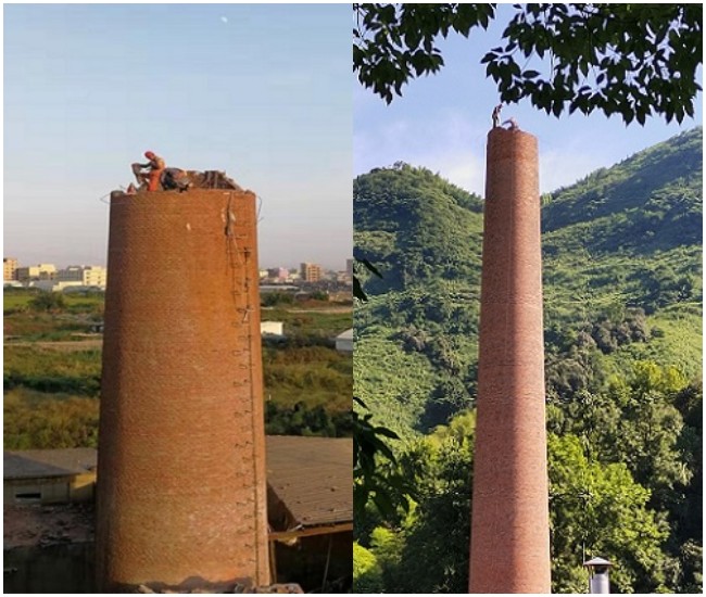 煙囪拆除-人工拆除煙囪安全快捷
