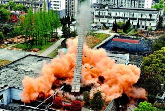 煙囪爆破拆除施工步驟及工藝介紹